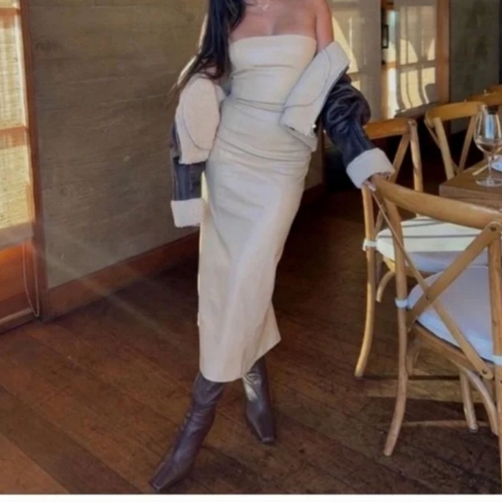 Zara dress faux leather - Picture 8 of 8
